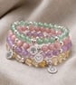 Lavender Amethyst Crystal Bracelet, Calming, Personalised Engraved Gift - Image 3