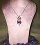 Mulberry Wine Teardrop Knot Pendant - Image 3