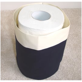 Toilet Roll Holder 2 Loo Roll Storage Basket Navy Blue