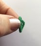 Dorset Buttons or Embellishments, Six x 2cm, Handmade from Green Cotton thread  - Image 6