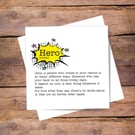 Thank You Hero Definition Personalised Card -You're the Best