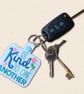Be Kind to One Another Keyring - Embroidered Bag Charm - Image 2