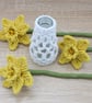 macrame flower daffodils and vase - Image 7