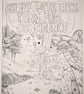 Breaching the Firmament (after flammarion), etching on paper, framed or unframed