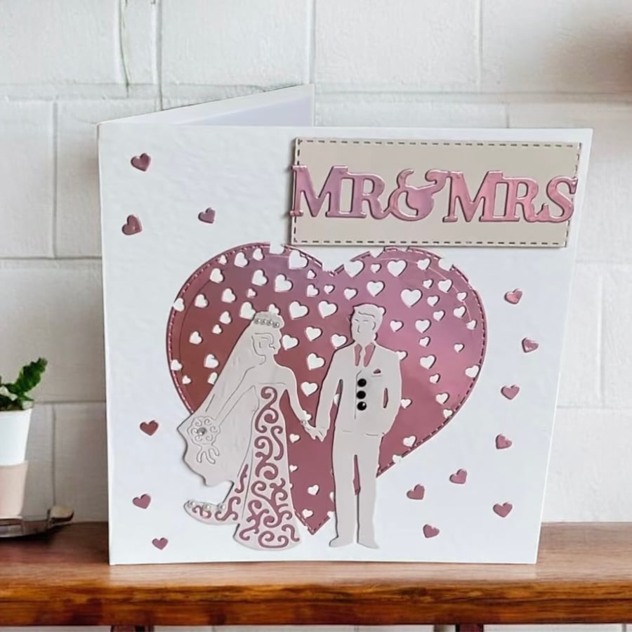 Wedding Card. Wedding Card for the Happy Couple.