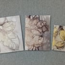 Set of 3 Eco Printed Pamphlet Stitched Notebooks