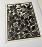 Lino Print - Clematis & Jasmine - Flower Print - Limited Edition Linocut - Image 9