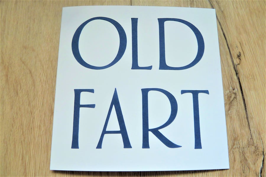 old fart birthday card