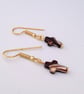 Chocolate Shell Cross Earrings - Image 2