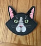 Cat face corner bookmark. Cute cat embroidered cat page keeper . - Image 7