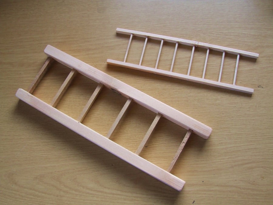 Ladder for pet animal or bird, made from pine, made to order to suit your pet.
