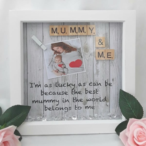 Personalised Mummy Frame, Mummy Gift, Mum Frame, Mummy Scrabble Fr