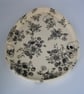 Gothic Skull Floral Trinket Dish - Handmade Ceramic Ring Tray