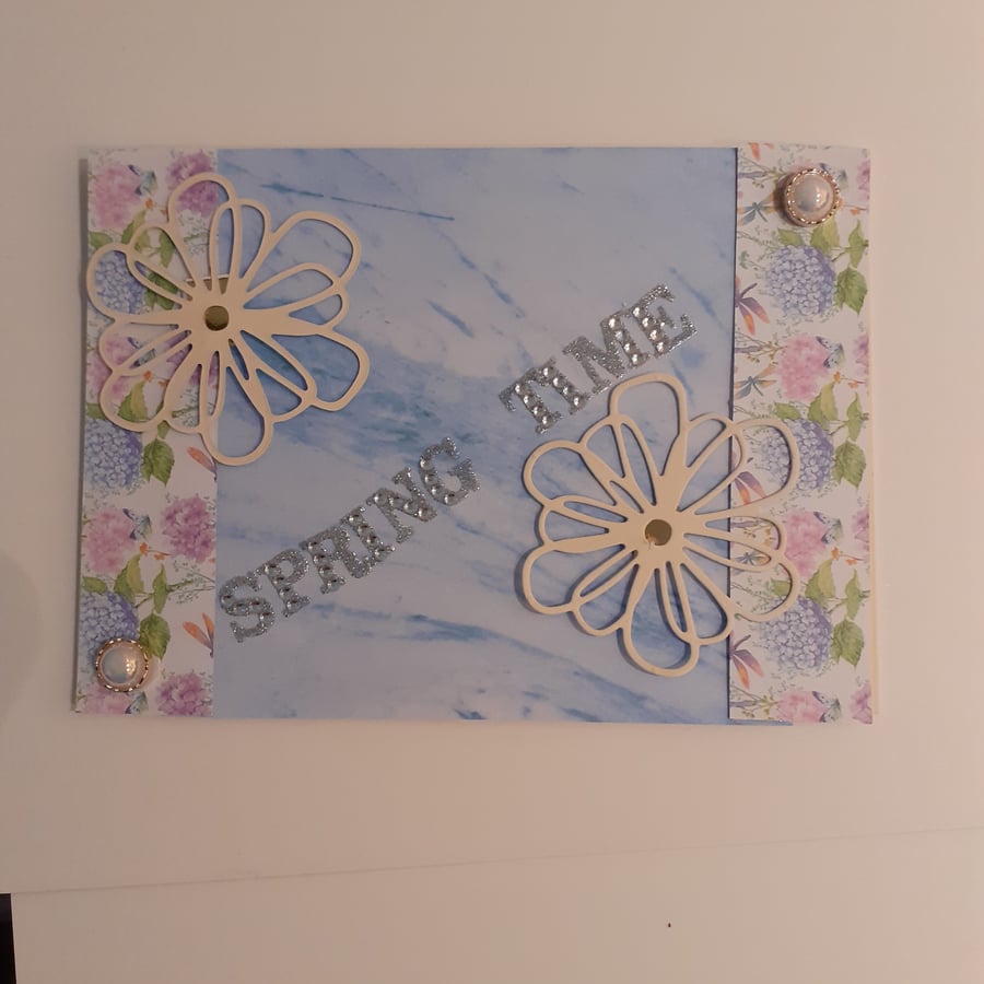 Vintage SPRING TIME blank card