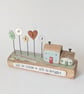 Little Wooden Houses with Festive Garden 'All is Calm All is Bright' - Image 4