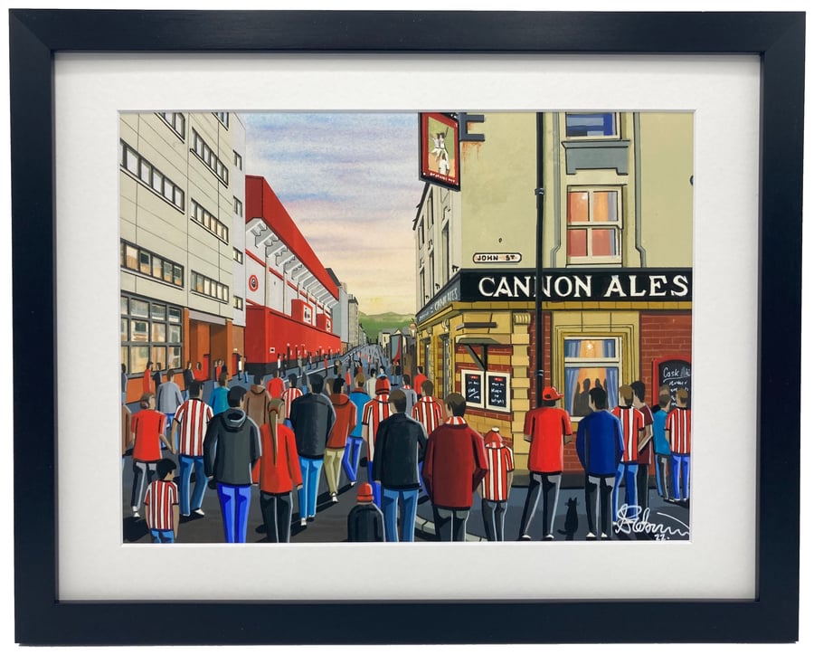 Sheffield Utd, Bramall Lane, Football Memorabilia Art Print 14"x11"