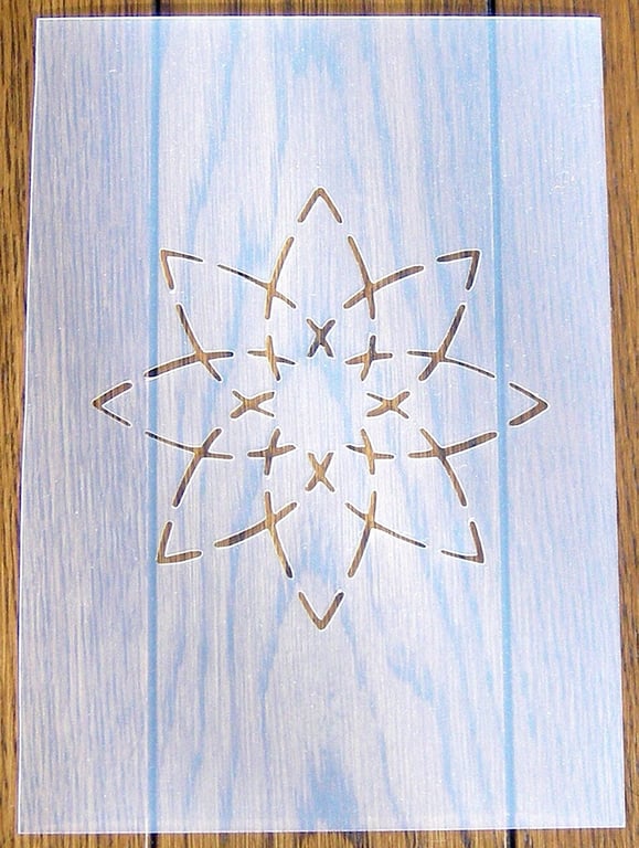 Petals Quilting Stencil A5 Mask Reusable PP Sheet for Arts & Crafts, DIY