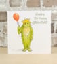 Birthday Card Monster Balloon GRANDAD