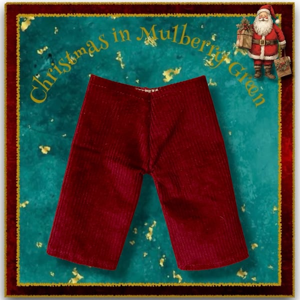 Burgundy Corduroy Trousers