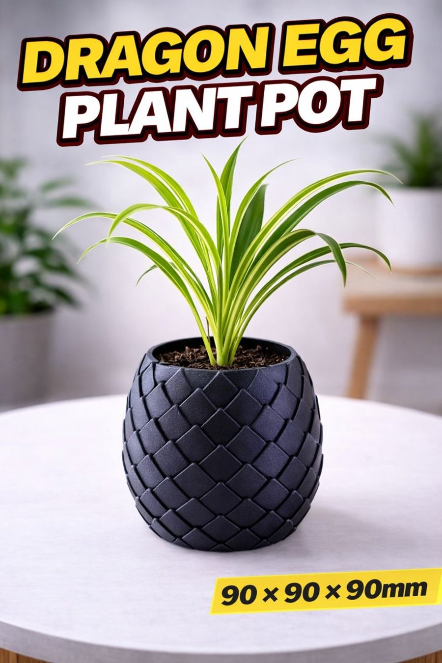 Dragon egg plant pot - 90 - 90 - 90mm