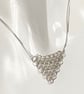 Sterling Silver Chainmaille Graduated Necklace  - Image 3