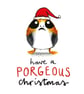 Porg Star Wars 'Porgeous' Christmas Card - Image 3