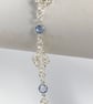 Crystal Sterling Silver Chainmaille Bracelet  - Image 2