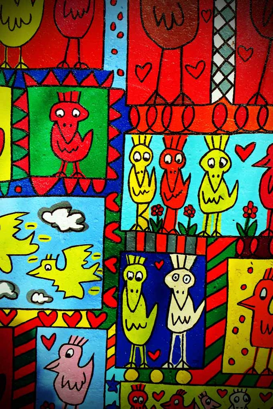 Berlin Wall Graffiti Artwork Street Art Mural Germany 12"x18" Print