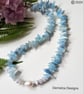 Artisan AA Brazilian Aquamarine, Opal & Baroque Pearl Necklace  - Image 6