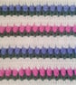 Baby spring tulip pink & purple blanket, nursery decoration,  gift for girls - Image 2