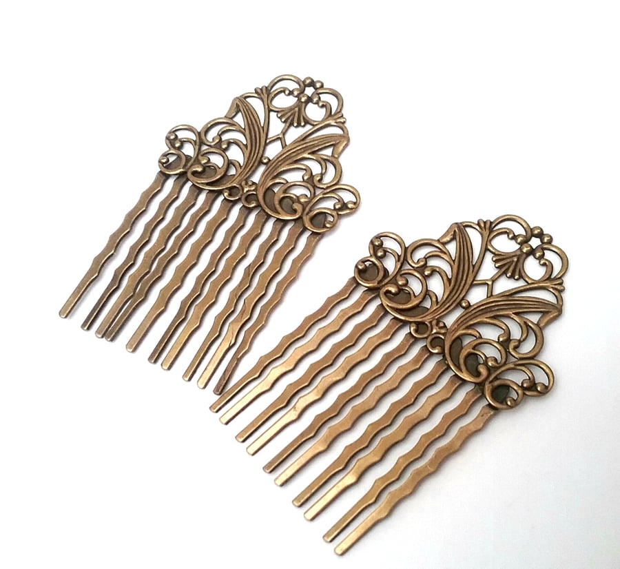 Filigree Hair Combs