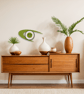 Mid Century Modern Royalexe™ Laminate Clock By Royale - Boomerang Avocado Green - Image 2