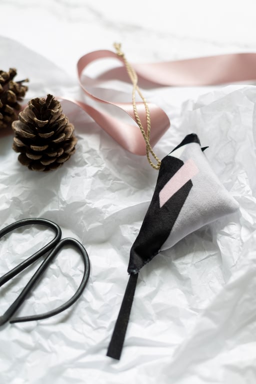 Bird Hanging Decorations - Velvet Long Tailed Tit