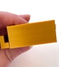 Five gold tea light display stands for fused glass panels - 4mm slot - Image 3