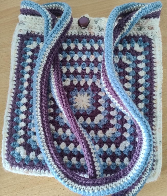TOTE BAG - GRANNY SQUARE STYLE SHOULDER BAG