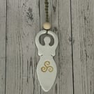 Celtic Triskelion Clay Diffuser - Gaia Mother Earth Talisman for Car or Home