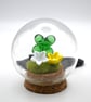 Glass four leaf clover garden
