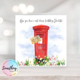 1st Class Greetings Card Personalised for any occasion and with any text