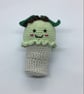 Amigurumi Mint Ice Cream Cone  - Image 1