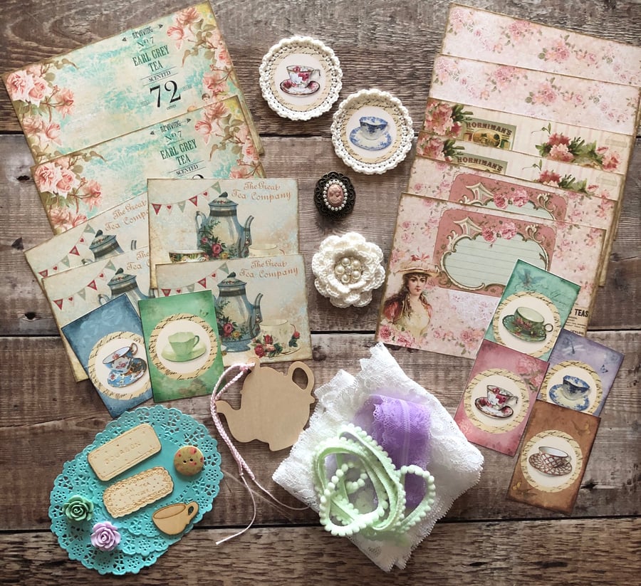 Vintage Tea Room inspiration kit 