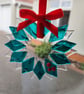 Fused Glass Wreath with berries - Image 1