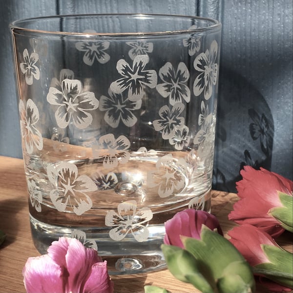 Perfectly Imperfect - Flowers Whisky Tumbler