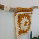 Decorative Hanging Crochet Granny Square 