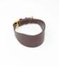 Leather greyhound collar; whippet collar; with solid brass buckle - Image 5