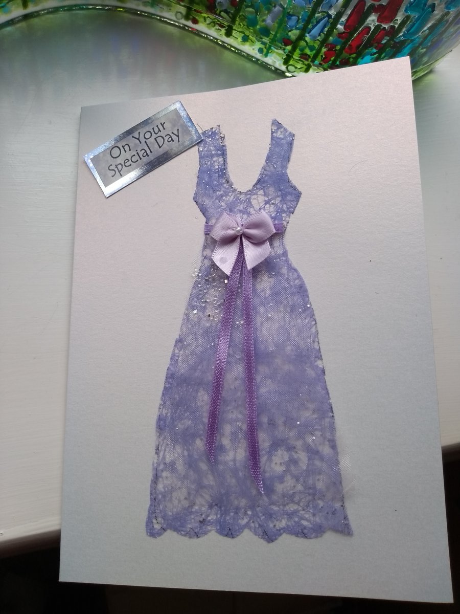Beautiful dress mother's Day card