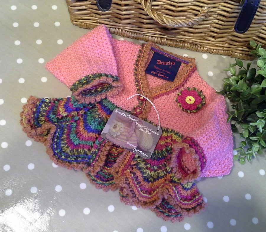 Baby Girl's Multicoloured Cardigan-Jacket 0-6 months size