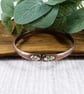 Bangle, Copper with Beaded Pattern Antiqued Finish. Size 19cms - Image 4