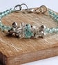 Cloud Break Aqua & Grey Cluster Bracelet - Handmade Gift for Her - Image 2