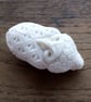 Harlequin Scarab, hand carved porcelain beetle.