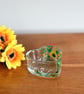 Keepsake Glass Heart Dish Hand Painted with Sunflowers  - Image 8